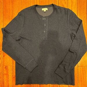 JCREW - MENS NAVY HENLEY - SIZE M